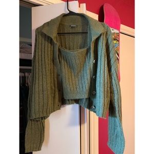 Wild fable cardigan and tank top